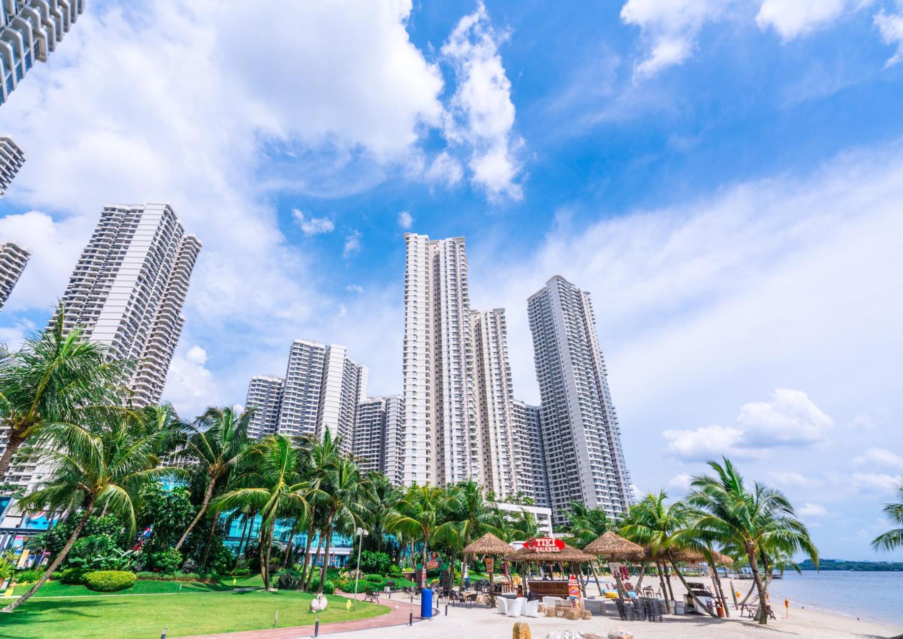 Appartamento Seafront Country Garden Danga Bay By Lions Bay Johor Bahru Esterno foto